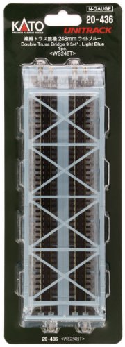 ［鉄道模型］ (Nゲージ) 20-436 ユニトラック 複線トラス鉄橋 ライトブルー