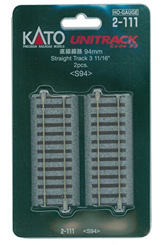 HOゲージ 2-111 直線線路 94mm (2本入)【配送日時指定不可】