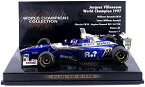 436976603 ミニチャンプス 1/43 ウィリアムズ ルノー FW19 ジャック・ヴィルヌーヴ 1997【沖縄県へ発送不可です】