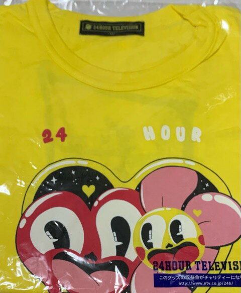 　【新品】嵐 (ARASHI)・【Tシャツ】24時間TV・サイズ 色 黄色 チャリティー・グッズ