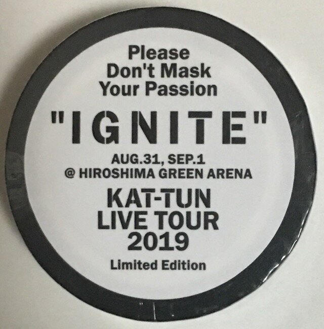 Rakuten - 【新品】KAT-TUN 2019・・【マスキングテープ】・会場限定 広島・『KAT-TUN LIVE TOUR 2019 IGNITE」』・・最新コンサート会場販売グッズ