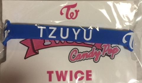 【新品】TWICE 【ラバーバンド】 TZUYU（ツウィ） ハイタッチ会 SHOWCASE LIVE TOUR 2018 Candy Pop 幕張メッセ 最新コンサート会場販売