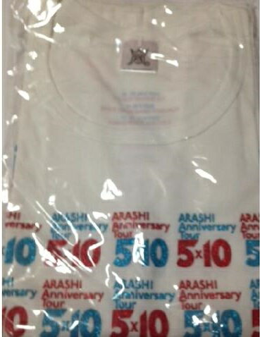 【新品】 嵐・【Tシャツ】・七分袖・ ARASHI Anniversary Tour 5×10 コンサート会場販売グッズ