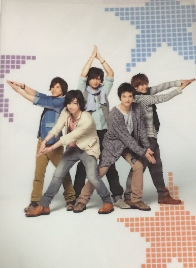 　　A.B.C-Z・【クリアファイル】・集合・2012 5Stars Tour ・・コンサート会場販売