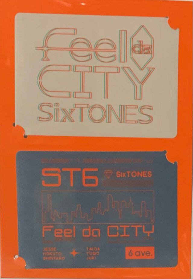 【新品】2022 SixTONES （ストーンズ) 【ツアーステッカー】 Feel da CITY 全国アリーナツアー 最新コンサート販売グッズ