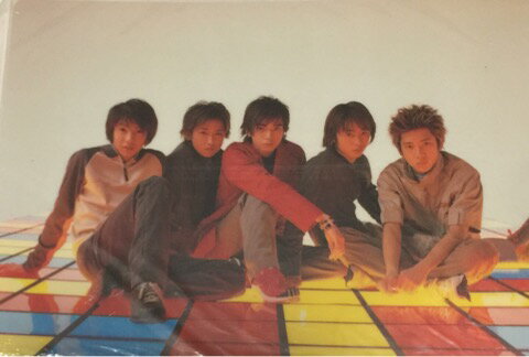 嵐 ARASHI 【下敷き】 集合 Arashi Ga Haru No Arashi o Yobu 2001 TOUR コンサート会場販売販グッズ (嵐コンサートグッズ）