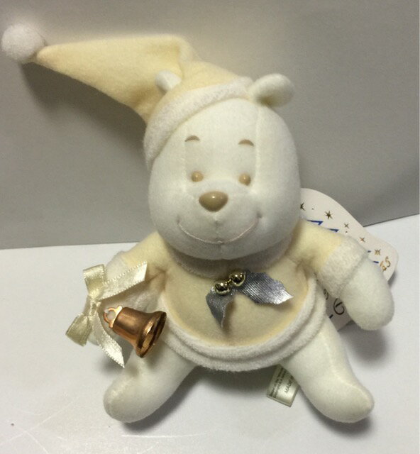 【中古】　Disney (ディズニー）・【ぬいぐるみバッジ】・&#9825;　くまのプーさん　&#9825;　・ディズニーランド