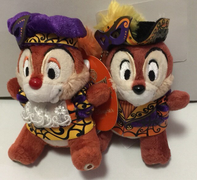 　Disney (ディズニー）・【ぬいぐるみバッジ】・&#9825;　チップ＆デール　&#9825;　2016・ディズニーランド