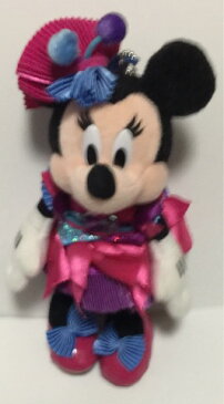 【中古】　Disney (ディズニー）・【ぬいぐるみバッジ】・♡　ミニーマウス　♡　・ディズニーランド