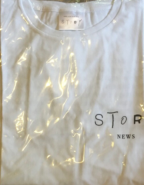 【新品】　NEWS・【Tシャツ】・・NEWS LIVE TOUR 2020 STORY ・・最新コンサート会場販売グッズ　他取扱品(ライブ　cd dvd ブルーレイ　初回盤　通常盤　限定品etc)