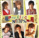 ☆ジャニーズ公式グッズ☆ NEWS・・【CDアルバム】・・pacific・・（初回生産限定盤) 　 中古美品です。送料がお安いポスパケット希望の場合は普通郵便選択をお願い致します 初回生産限定盤は32ページのブックレットを封入し、全13曲。 収録曲 1.愛のマタドール 2.サヤエンドウ ・映画『ONE PIECE THE MOVIE カラクリ城のメカ巨兵』主題歌。 3.TEPPEN 『バレーボール・ワールドグランプリ2005』（フジテレビ系）イメージソング。メンバー構成の変更に伴い、シングルとはパート割りが異なる。 4.Change the World 進研ゼミ「夏の特別号篇」「夏がため ひまわり篇」「夏がため 青空篇」CMソング。 5.君想フ夜 6.アリバイ -小山慶一郎・加藤成亮・手越祐也 ・増田貴久 7.code - 錦戸亮 作詞: 錦戸亮 8.チラリズム - 小山慶一郎・加藤成亮 9．愛なんて - 錦戸亮・加藤成亮・手越祐也 10.なんとかなるさ - 小山慶一郎・山下智久・増田貴久 11.ゴメンネ ジュリエット - 山下智久 作詞・作曲: 山下智久、 12.裸足のシンデレラボーイ 13.星をめざして 映画『ハッピー フィート』（日本語吹き替え版）イメージソング、『レコメン!』（文化放送）2007年2月度エンディングテーマ。&nbsp;&nbsp;&nbsp;&nbsp;&nbsp;&nbsp; &nbsp;&nbsp;&nbsp;&nbsp; ■ NEWS・【CDアルバム】　■&nbsp;&nbsp;&nbsp;&nbsp; NEWS・・【CDアルバム】・・pacific・・（初回生産限定盤)