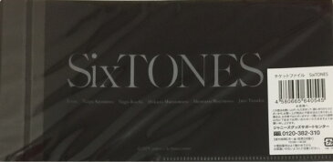 【新品】 2019 ジャニーズ IsLAND Store ・【チケットファイル】・集合・SixTONES ・・会場販売・・