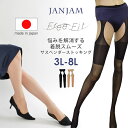 メール便対応 大きいサイズ レディース パンティ部レスストッキング サスペンダータイプ パンスト レッグウェア インナー NSLW 3L 4L 5L 6L 7L 8L【4枚までメール便対応】 ゆったりサイズ ぽっちゃり女子 プラスサイズ