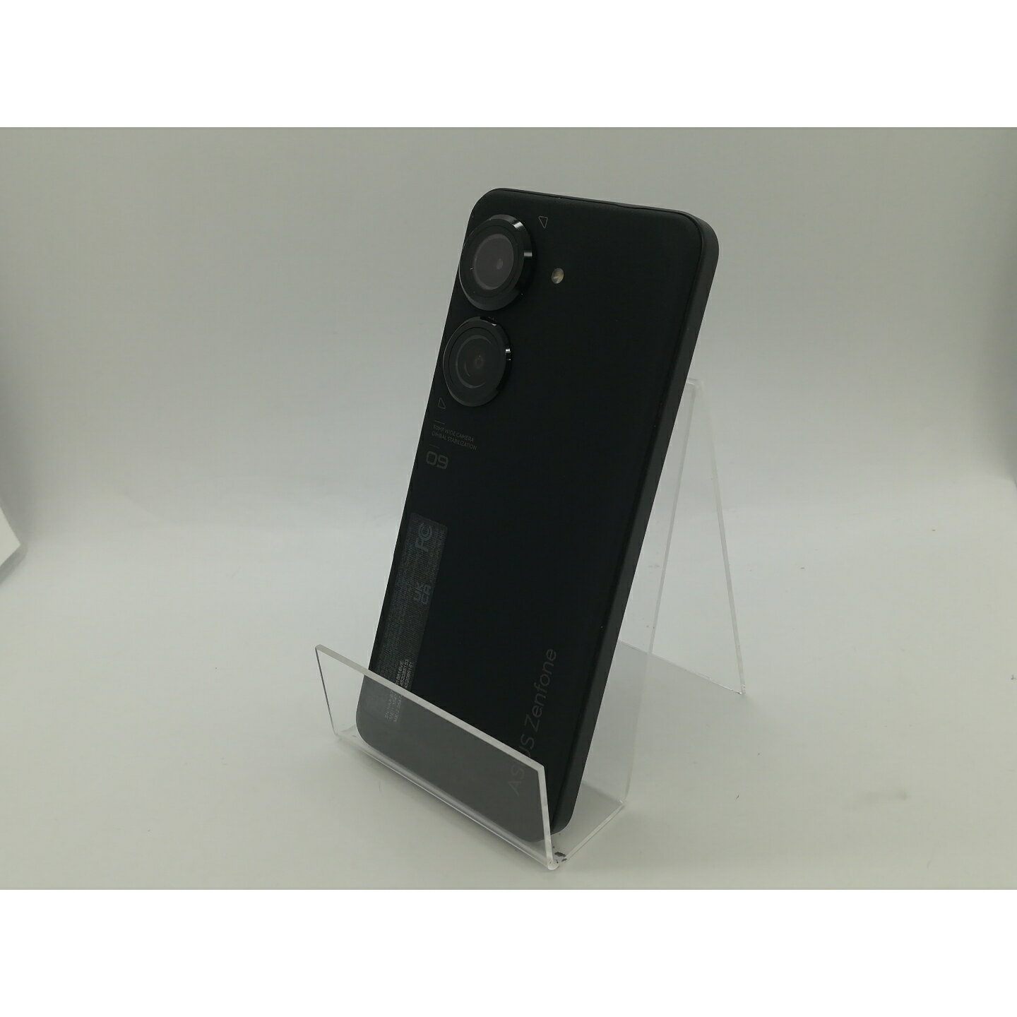 【中古】ASUS 国内版 【SIMフリー】 Zenfone 9 8GB 128GB ミッドナイトブラック ZF9-BK8S128【OSU301】保証期間1ヶ月【ランクB】