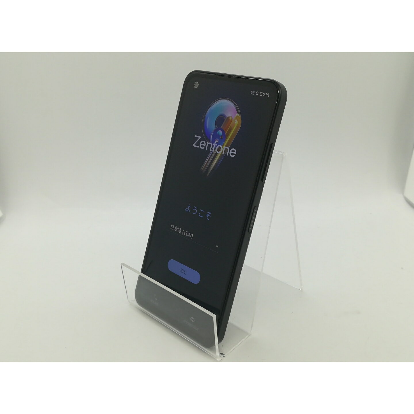 【中古】ASUS 国内版 【SIMフリー】 Zenfone 9 8GB 128GB ミッドナイトブラック ZF9-BK8S128【OSU301】保証期間1ヶ月【ランクB】