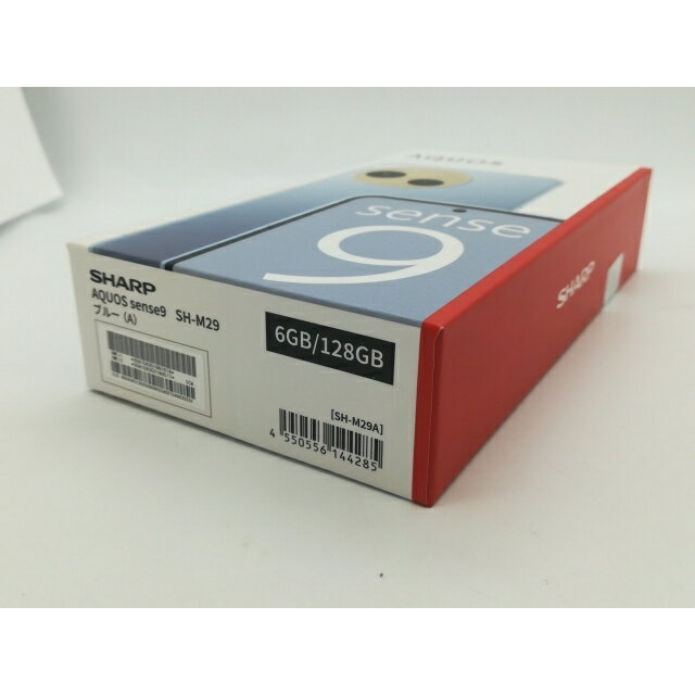 【未使用】SHARP 国内版 【SIMフリー】 AQUOS sense9 ブルー 6GB 128GB SH-M29【OSU301】保証期間3ヶ月