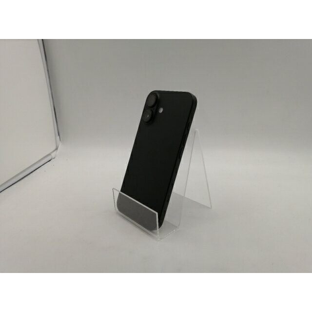 【中古】Apple 国内版 【SIMフリー】 iPhone 16 128GB ブラック MYDQ3J/A【OSU301】保証期間1ヶ月【ランクB】