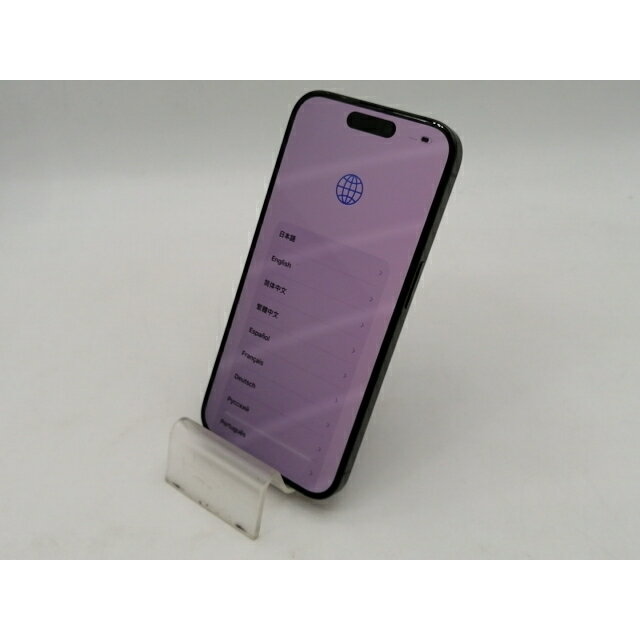 【中古】Apple 国内版 【SIMフリー】 iPhone 15 Pro 512GB ブラックチタニウム MTUH3J/A【OSU301】保証期間1ヶ月【ランクB】