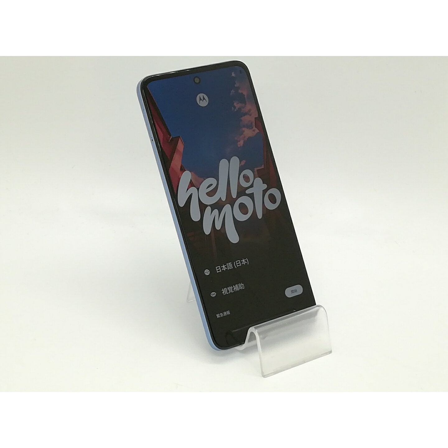 【中古】MOTOROLA 国内版 【SIMフリー】 moto g64 5G シルバーブルー 8GB 128GB PB2G0001JP【静岡】保証期間1ヶ月【ランクC】