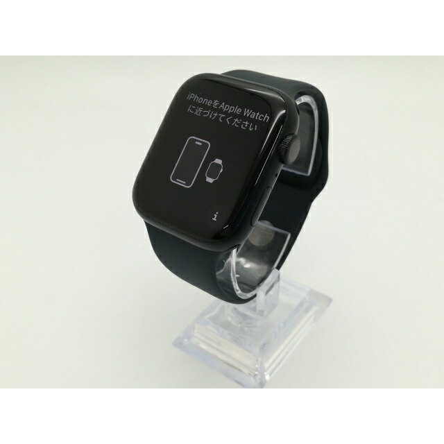 【中古】Apple Apple Watch Series8 45mm GPS ミッドナイトアルミニウムケース/ミッドナイトスポーツバンド MNP13J/A【静岡】保証期間1ヶ月【ランクB】