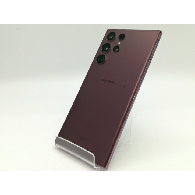 【中古】SAMSUNG docomo 【SIMフリー】 Galaxy S22 Ultra バーガンディ 12GB 256GB SC-52C【浜松駅前】保証期間1ヶ月【ランクB】