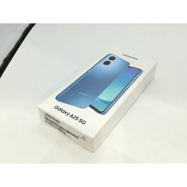 【未使用】SAMSUNG au 【SIMフリー】 Galaxy A25 5G ブルー 4GB 64GB SCG33【浜松駅前】保証期間3ヶ月