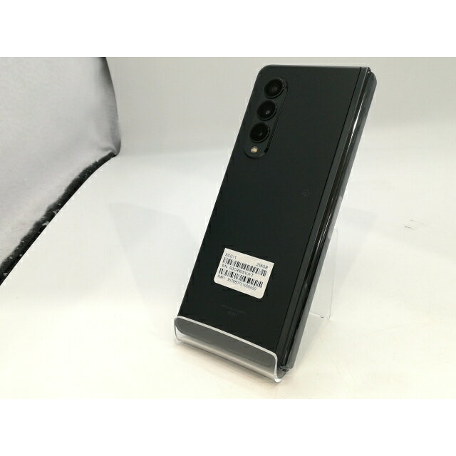 【中古】SAMSUNG au 【SIMフリー】 Galaxy Z Fold3 5G ファントムグリーン 12GB 256GB SCG11【浜松駅前】保証期間1ヶ月【ランクA】