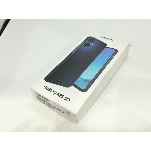 【未使用】SAMSUNG UQmobile 【SIMフリー】 Galaxy A25 5G ブラック 4GB 64GB SCG33【浜松駅前】保証期間3ヶ月