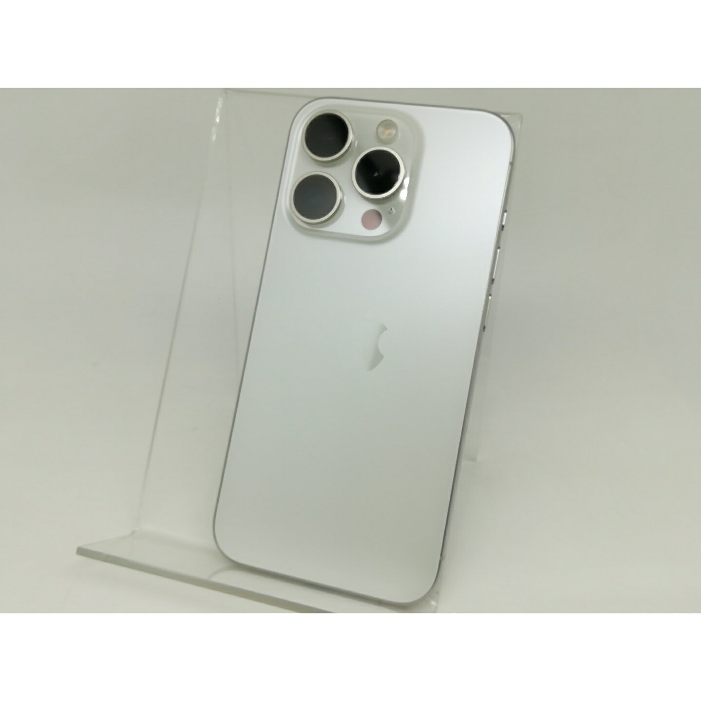 【中古】Apple 国内版 【SIMフリー】 iPhone 15 Pro 128GB ホワイトチタニウム MTU83J/A【浜松駅前】保証期間1ヶ月【ランクA】