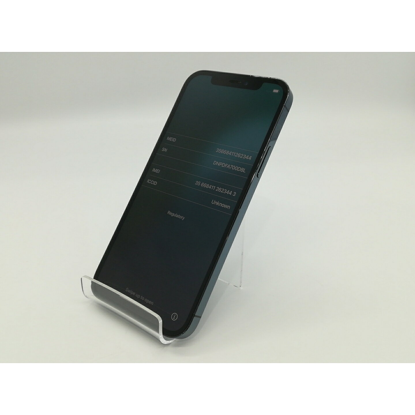 【中古】Apple docomo 【SIMロック解除済み】 iPhone 12 Pro 128GB パシフィックブルー MGM83J/A【浜松駅前】保証期間1ヶ月【ランクC】