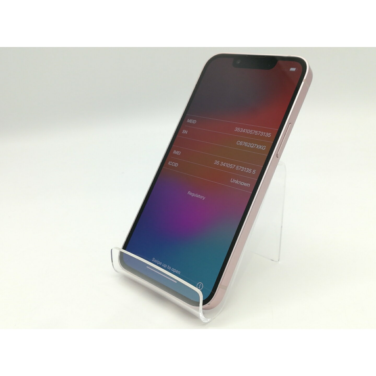 【中古】【赤ロム保証あり】Apple SoftBank 【SIMフリー】 iPhone 13 mini 128GB ピンク MLJF3J/A【浜松駅前】保証期間1ヶ月【ランクB】