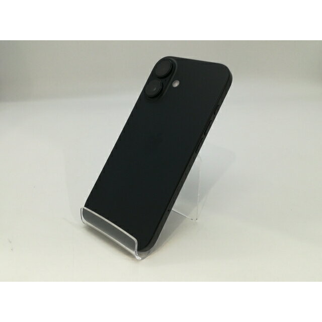 【中古】Apple 国内版 【SIMフリー】 iPhone 16 128GB ブラック MYDQ3J/A【浜松駅前】保証期間1ヶ月【ランクB】