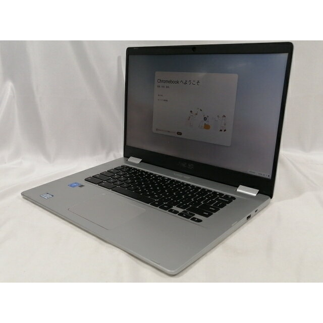 【中古】ASUS Chromebook C523NA C523NA-EJ0130 シルバー【Celeron N3350 8G 64G(Flash) WiFi 15.6LCD..