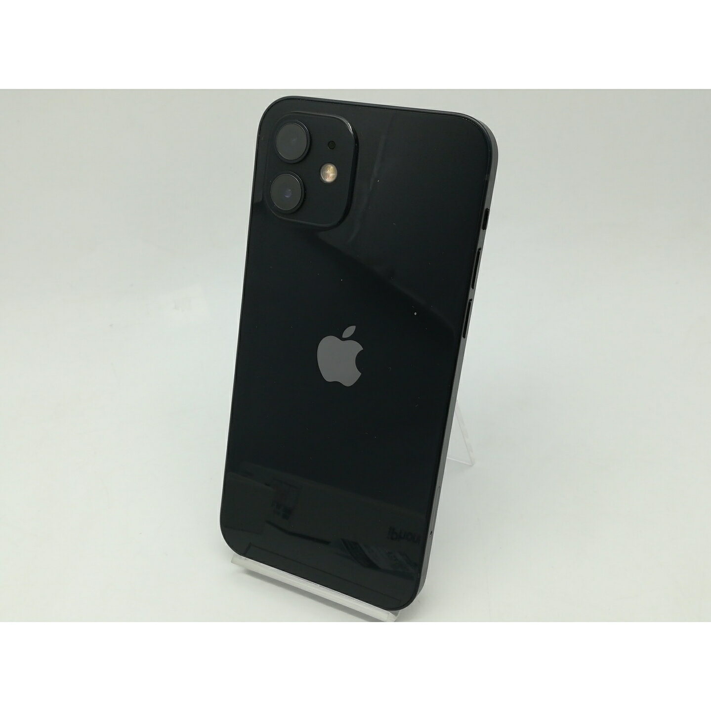 【中古】Apple docomo 【SIMロック解除済み】 iPhone 12 64GB ブラック MGHN3J/A【大阪本店】保証期間1ヶ月【ランクB】