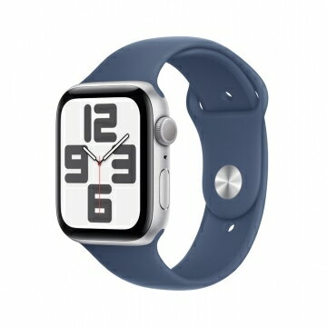 【未使用】Apple Apple Watch SE2 44mm GPS シルバーアルミニウムケース/デニムスポーツバンド (S/M) MXEQ3J/A【新宿2】保証期間3ヶ月