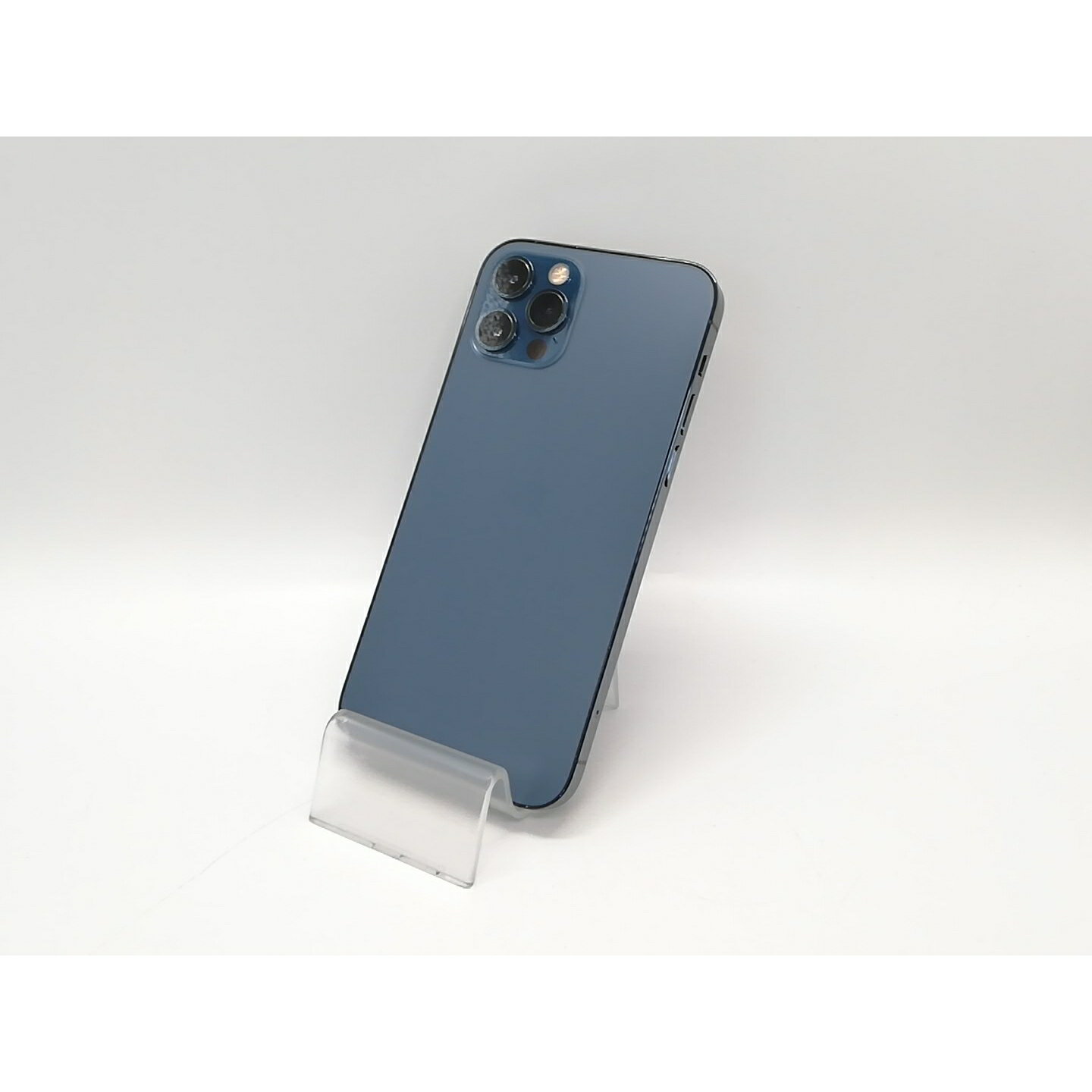 【中古】Apple au 【SIMロック解除済み】 iPhone 12 Pro 128GB パシフィックブルー MGM83J/A【大宮東口】保証期間1ヶ月【ランクB】