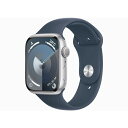 【未使用】Apple Apple Watch Series9 45mm GPS シルバーアルミニウムケース/ストームブルースポーツバンド(S/M) MR9D3J/A【新橋烏森通り】保証期間3ヶ月