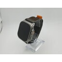 【中古】Apple Apple Watch Ultra 49mm Cellular チタニウムケース/ブラック/グレイトレイルループ M&L MQFX3J/A【...