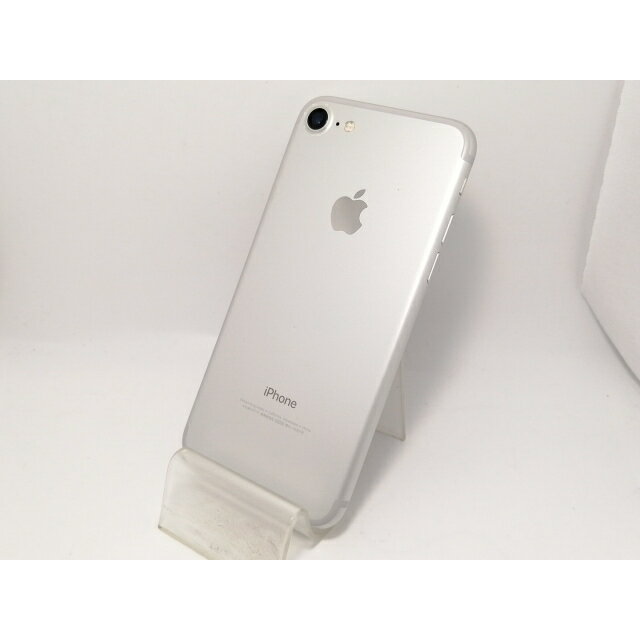 【中古】Apple au 【SIMロック解除済み】 iPhone 7 128GB シルバー MNCL2J/A【新橋烏森通り】保証期間1ヶ月【ランクB】