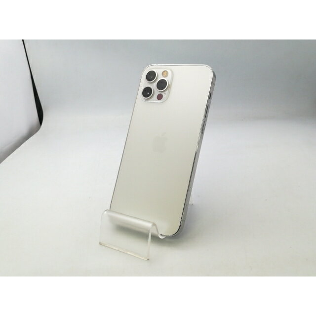 【中古】Apple au 【SIMロック解除済み】 iPhone 12 Pro 128GB シルバー MGM63J/A【大阪堂島】保証期間1ヶ月【ランクC】