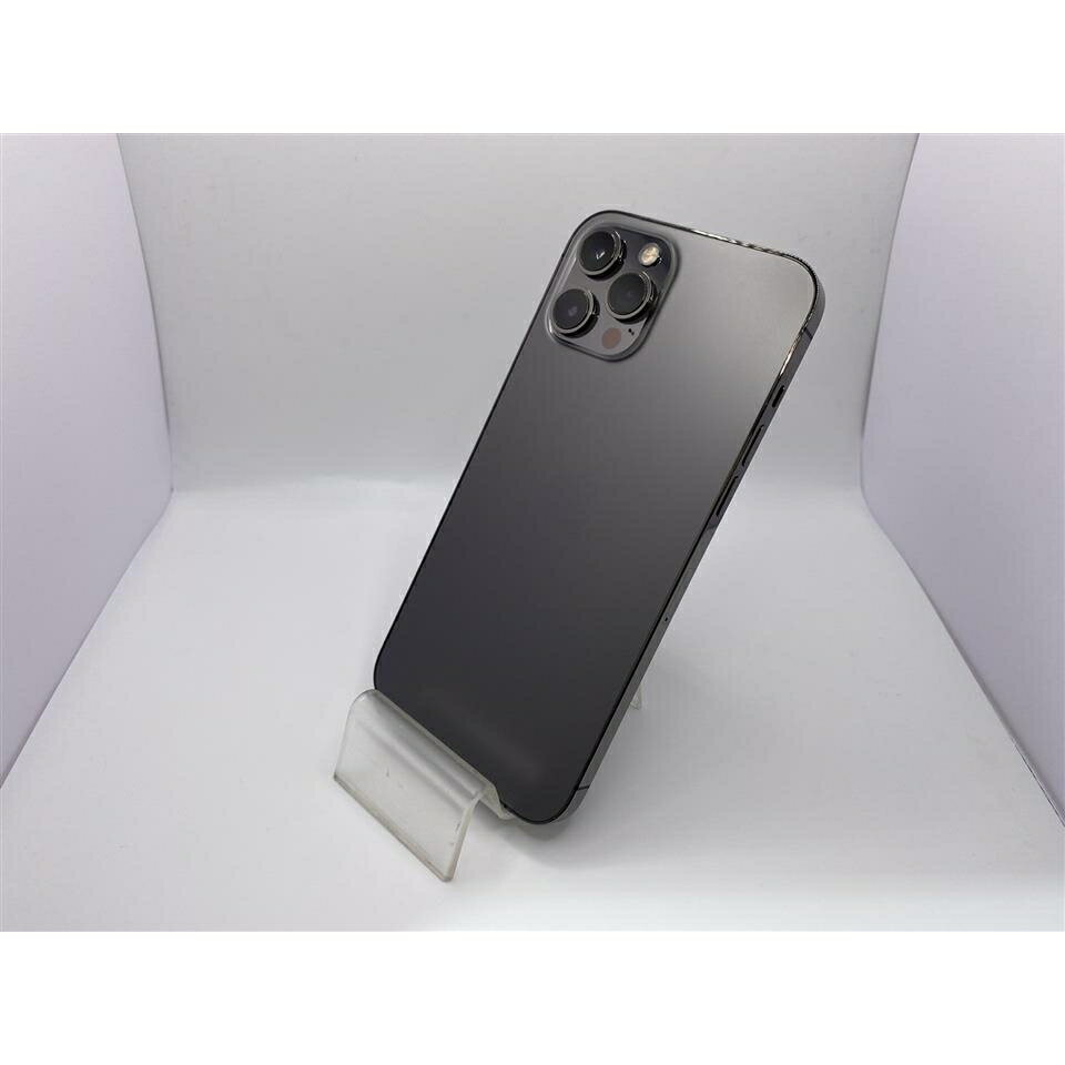 【中古】Apple docomo 【SIMロック解除済み】 iPhone 12 Pro Max 128GB グラファイト MGCU3J/A【大阪堂島】保証期間1ヶ月【ランクC】