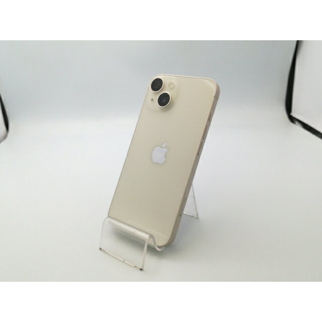 【中古】Apple 楽天モバイル 【SIMフリー】 iPhone 14 128GB スターライト MPUQ3J/A【大阪堂島】保証期間1ヶ月【ランクA】