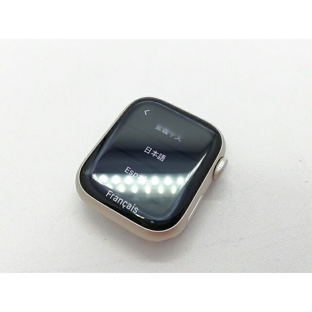 【中古】Apple Apple Watch Nike Series7 GPS 41mm スターライトアルミニウムケース (バンド無し)【立川フロム中武】保証期間1ヶ月【ランクA】