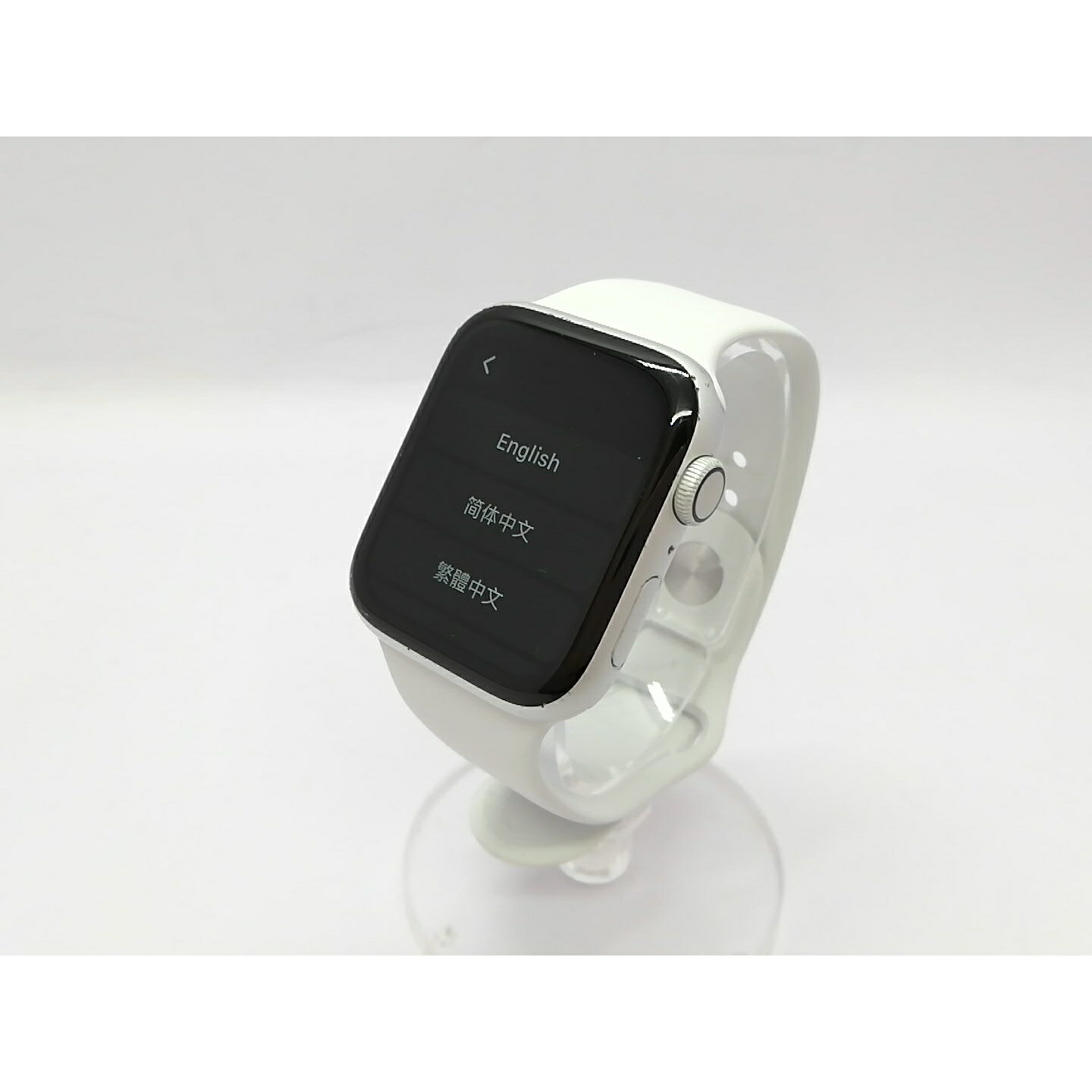 【中古】Apple Apple Watch Series4 44mm GPS シルバーアルミニウム/ホワイトスポーツバンド MU6A2J/A【立川フロム中武】保証期間1ヶ月【ランクC】