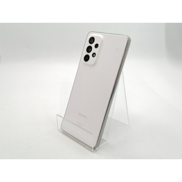 【中古】SAMSUNG au 【SIMフリー】 Galaxy A53 5G オーサムホワイト 6GB 128GB SCG15【ECセンター】保証期間1ヶ月【ランクA】