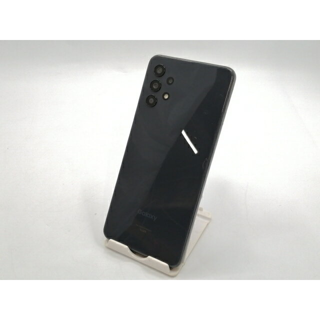 【中古】SAMSUNG au 【SIMロック解除済み】 Galaxy A32 5G オーサムブラック 4GB 64GB SCG08【ECセンター】保証期間1ヶ月【ランクC】