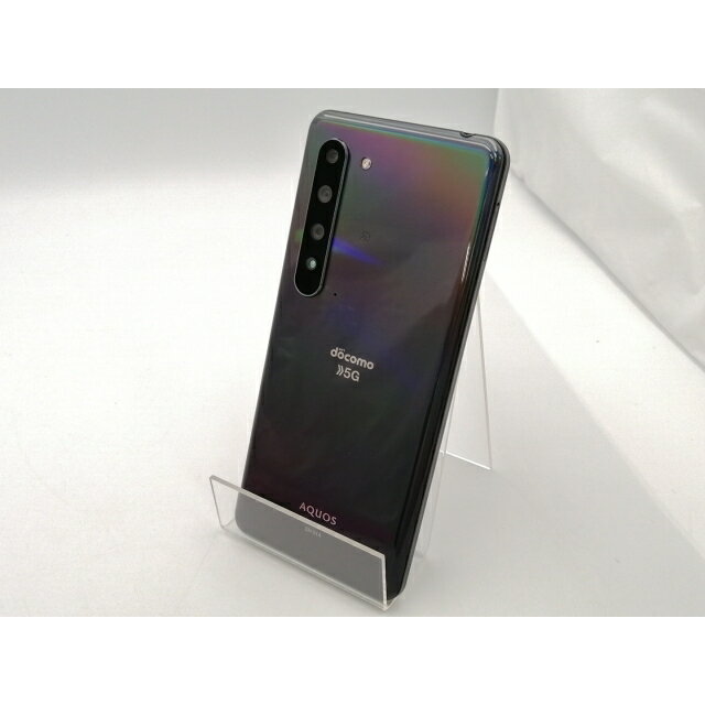 【中古】SHARP docomo 【SIMロック解除済み】 AQUOS R5G ブラックレイ 12GB 256GB SH-51A【ECセンター】保証期間1ヶ月【ランクB】