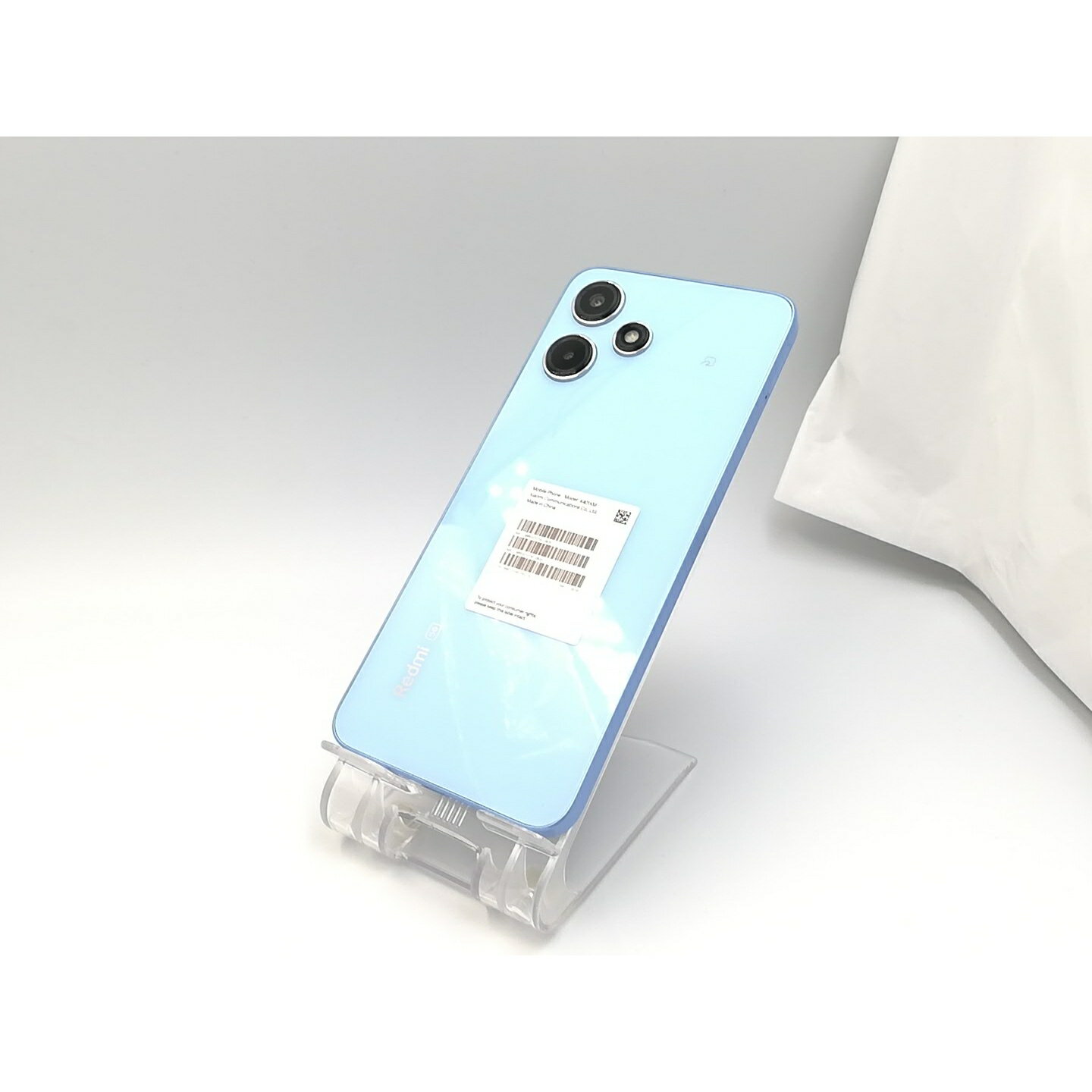 【中古】Xiaomi SoftBank 【SIMフリー】 Redmi 12 5G 4GB 128GB スカイブルー A401XM【ECセンター】保証期間1ヶ月【ランクA】