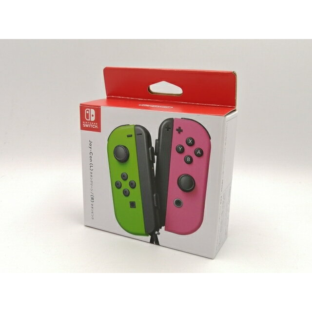 【中古】Nintendo Switch Joy-Con (L)ネオングリーン/(R) ネオンピンク [コントローラー] HAC-A-JAFAA【ECセンター】保証期間1週間【ランクA】