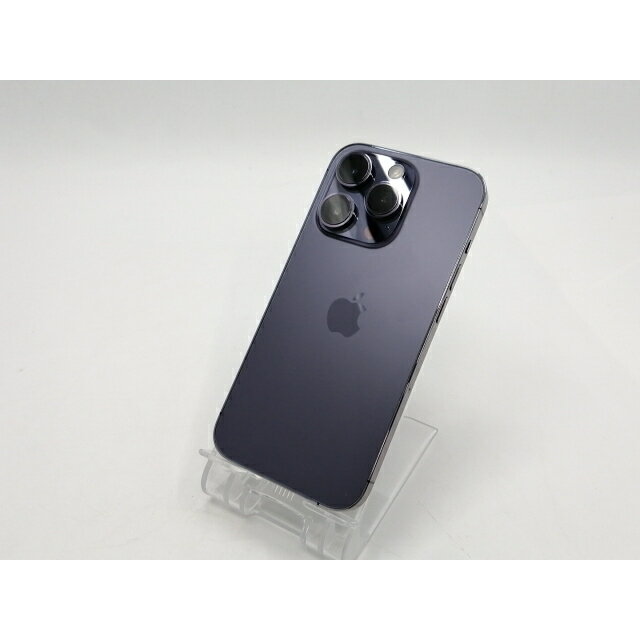 【中古】Apple 国内版 【SIMフリー】 iPhone 14 Pro 128GB ディープパープル MQ0F3J/A【ECセンター】保証期間1ヶ月【ランクB】